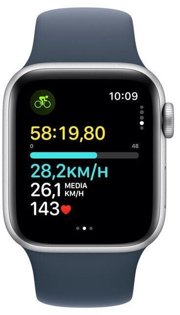 Apple Watch SE | 40mm | Silver | Wi-Fi | SGT | mit Armband Blau