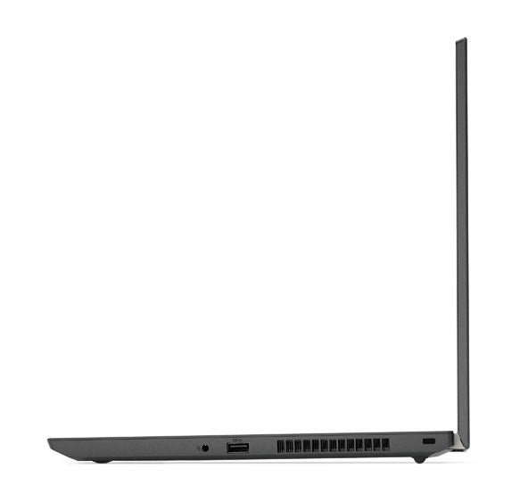 Laptop aufgeklappt Seitenansicht rechts