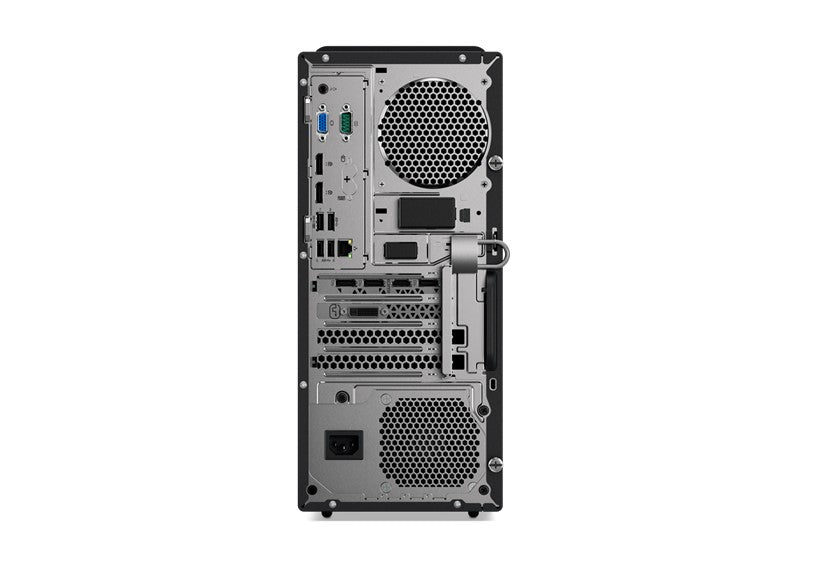 Desktop-Rückseite mit Anschlüssen