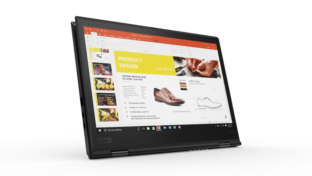 Laptop im Tablet-Modus Tastatur vollständig nach hinten geklappt