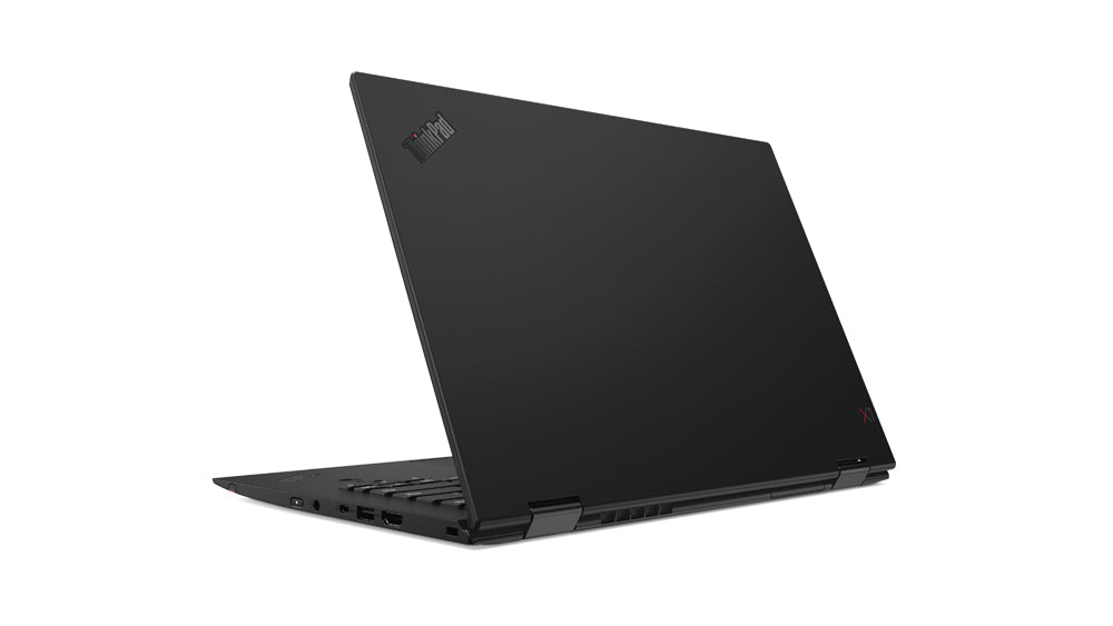 Notebook Ansicht von hinten leicht nach links gedreht