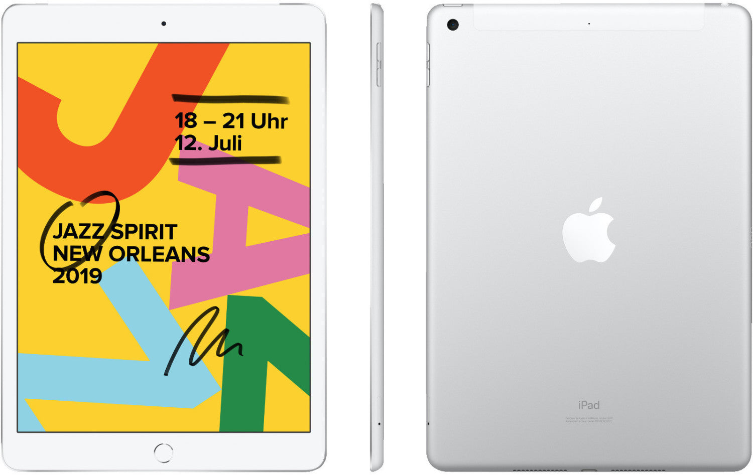 Apple iPad 7th Gen Wi-Fi+Cellular | 10,2" | 128GB | Silver | SGT