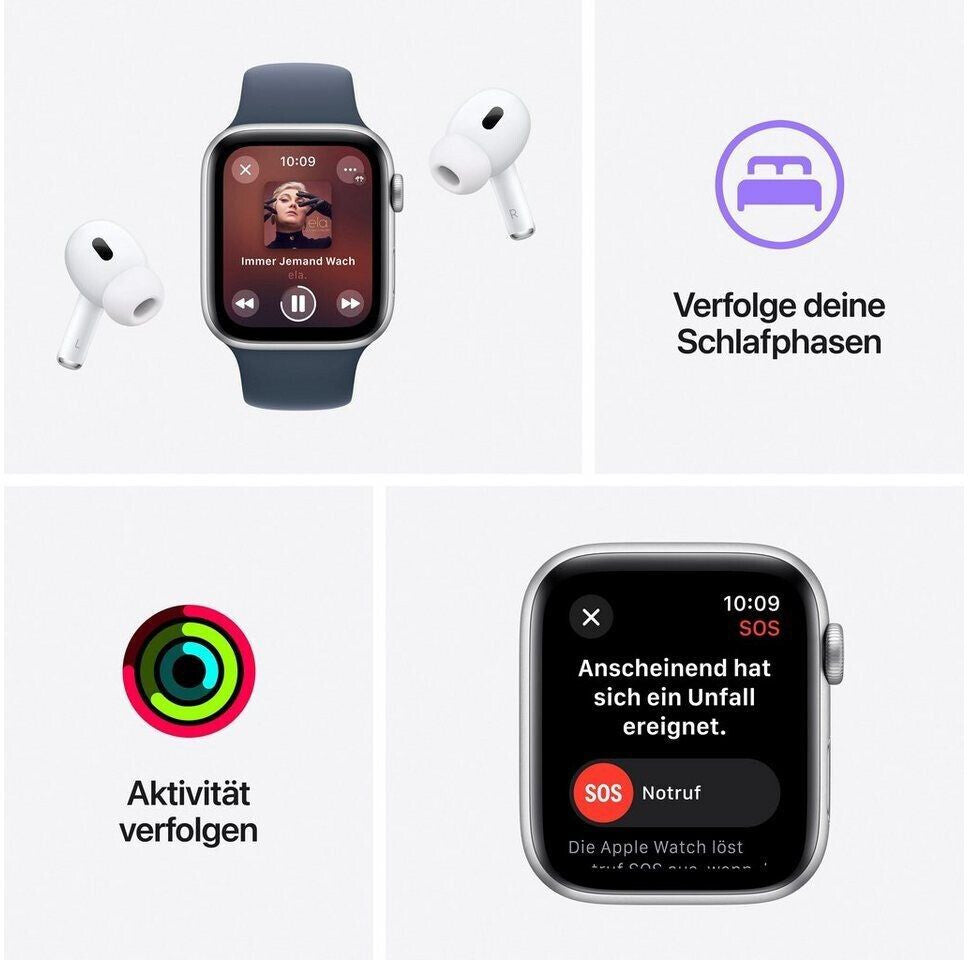 Apple Watch SE | 40mm | Black | Wi-Fi | PRM | mit Armband Schwarz