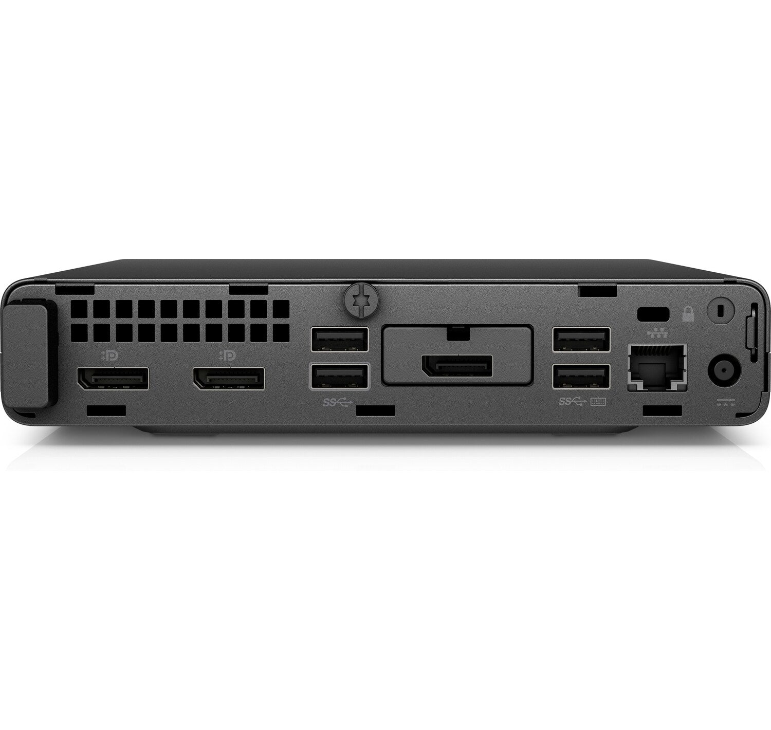 Desktop Ansicht von Hinten mit allen Anschlussmöglichkeiten