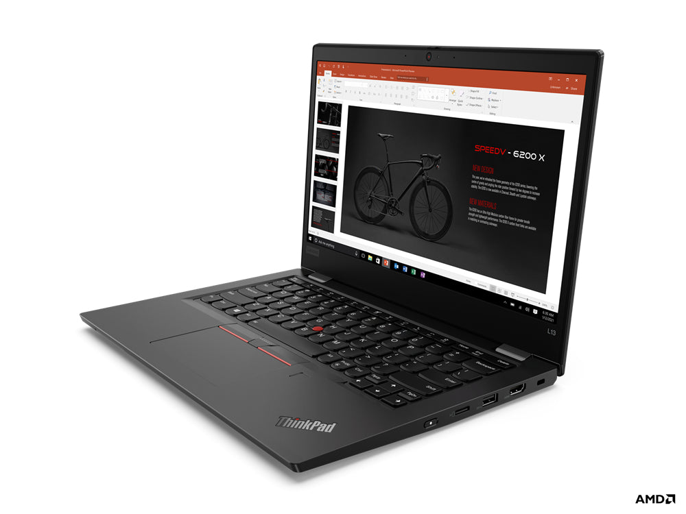 Laptop aufgeklappt Ansicht von schräg rechts