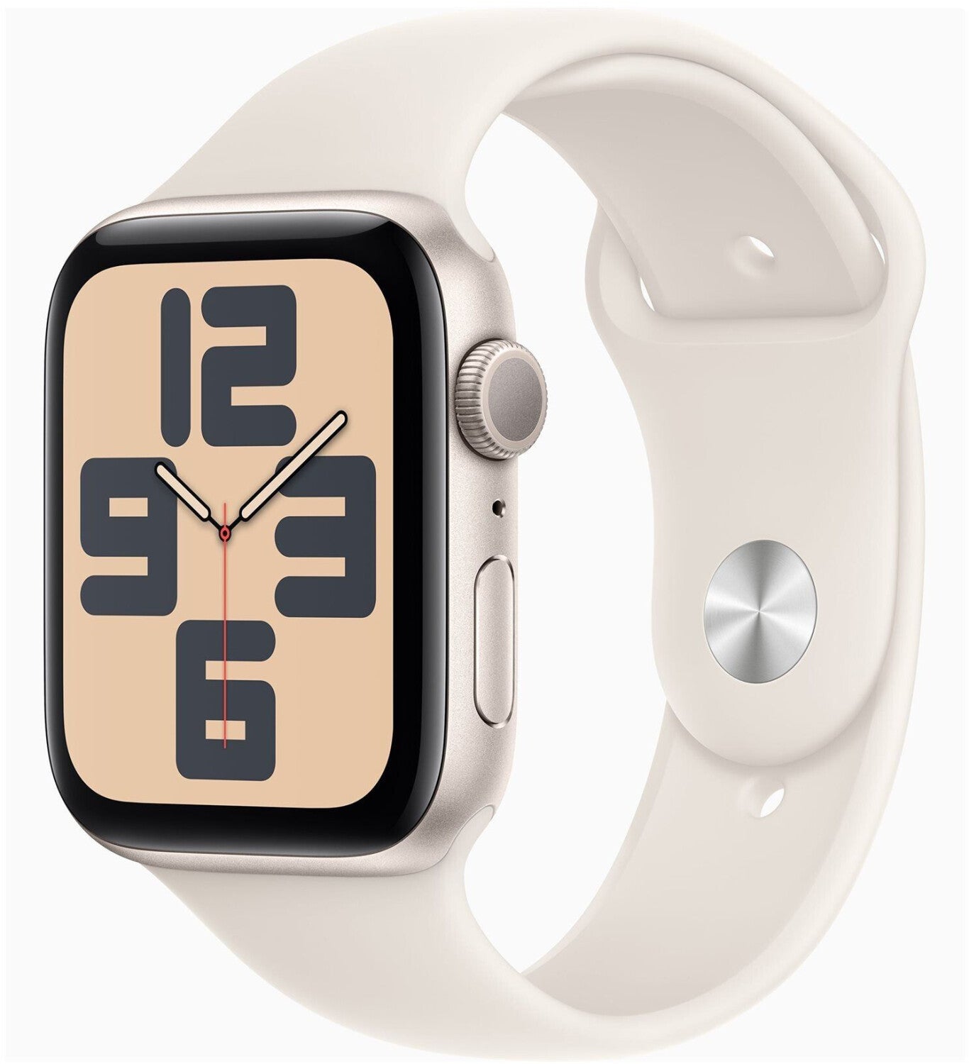 Apple Watch SE | 40mm | Starlight | Wi-Fi | PRM | mit Armband Beige/Weiß