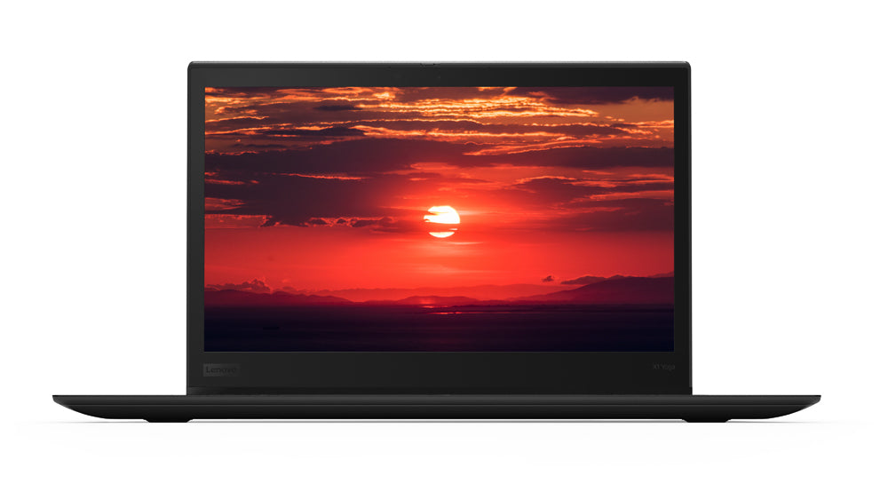 Laptop geöffnet Frontalansicht Bildschirm von vorne sichtbar