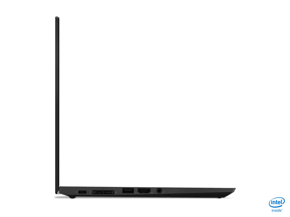 Laptop aufgeklappt Seitenansicht links